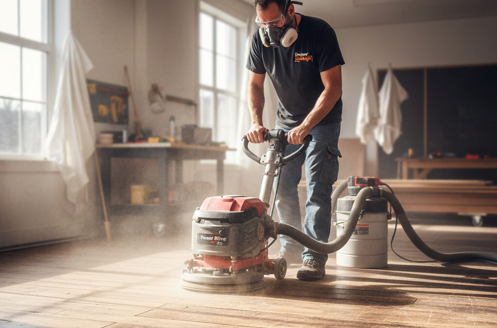 LA POWER DRIVE, LA MACHINE ULTIME POUR UN SABLAGE DE PLANCHER PARFAIT!